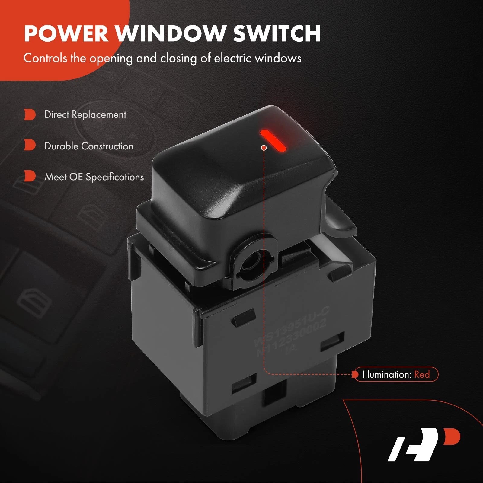 Rear Power Window Switch for Kia Sportage (2011-2017)