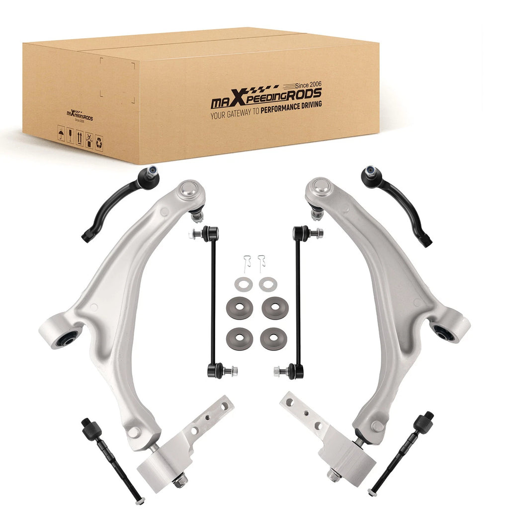 10x Front Control Arms Ball Joints Tie Rods Kit for Honda Pilot (2009–2015)