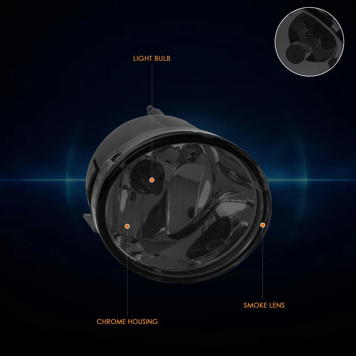 Smoked Lens Fog Lights for Nissan Armada Titan (2005–2015)