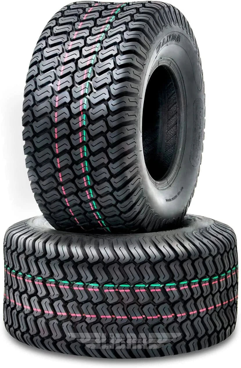 Set of 2 Turf Tires 18x6.50-8 for Lawn Mower Cart P332 /4PR (13025)