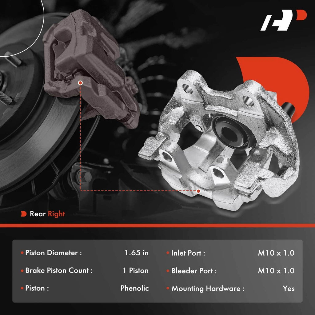 Rear Right Disc Brake Caliper with Bracket for Mercedes-Benz CL500 (2003–2006)