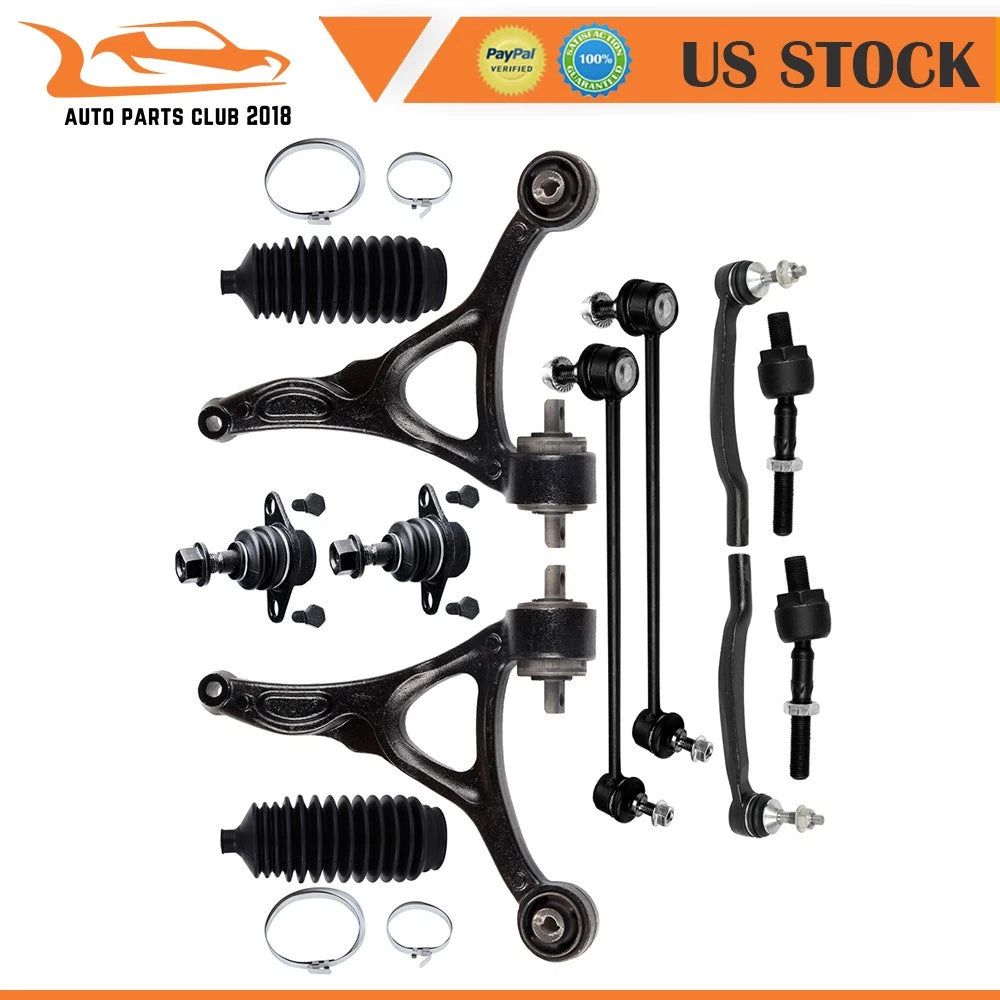 12pcs Front Lower Control Arm Suspension Kit for Volvo XC90 (2003–2014)