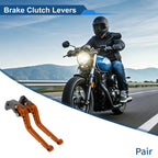 Adjustable Brake Clutch Levers Set for Suzuki GSXR1000 (2005–2006) Orange