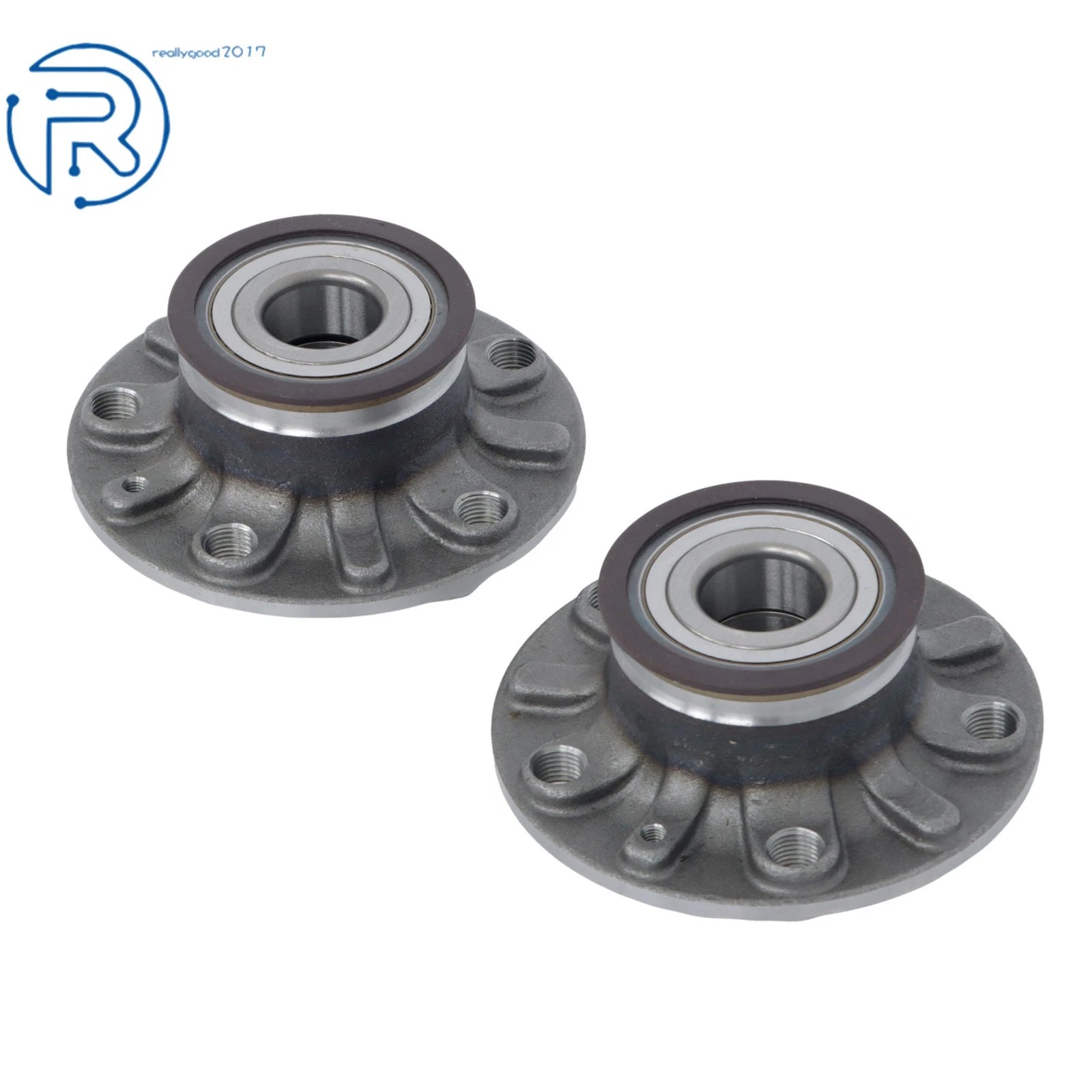 Pair of Rear Wheel Bearing Hub Assembly for Volkswagen Jetta Golf Audi A3 (2006–2019)