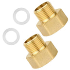 3/8 M x 1/2 F Brass Reducing Bushing for Industrial Pipelines