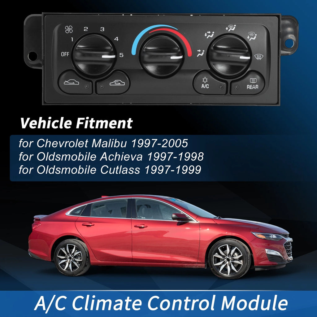 A/C Heater Climate Control Module Panel for Chevrolet Malibu (1997–2005) No.599213