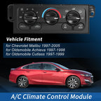 A/C Heater Climate Control Module Panel for Chevrolet Malibu (1997–2005) No.599213