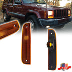2X Amber Lens Side Marker Lights for Jeep Cherokee (1997–2001)