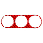 Red Carbon Fiber Air Conditioning Switch Panel Cover for Dodge Challenger (08-14)