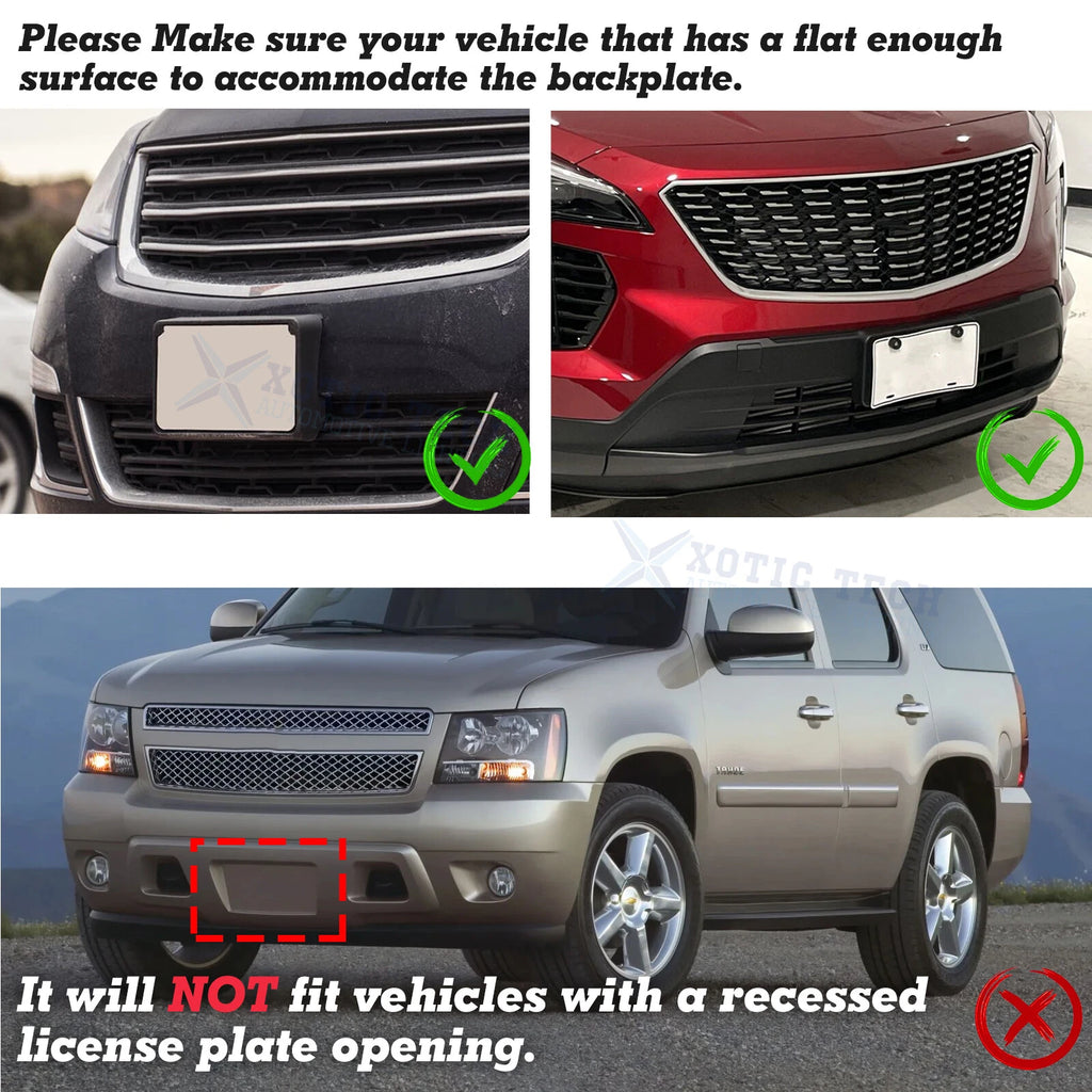 Front Bumper Plate Mount Bracket for Ram, Lincoln, Rivian (2024-2025)