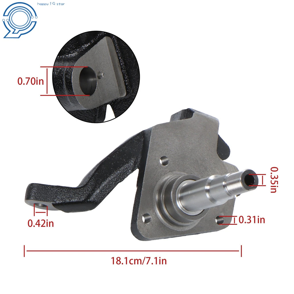 2.5" Drop Spindles for VW Type 1 Bug (1950-1965)