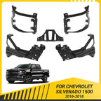 Front Bumper Support & Mount Bracket Set for Chevrolet Silverado 1500 (2016–2018)