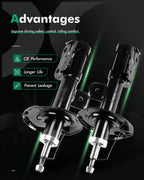 Front Shocks Absorber Struts for Toyota Prius (2010–2015)