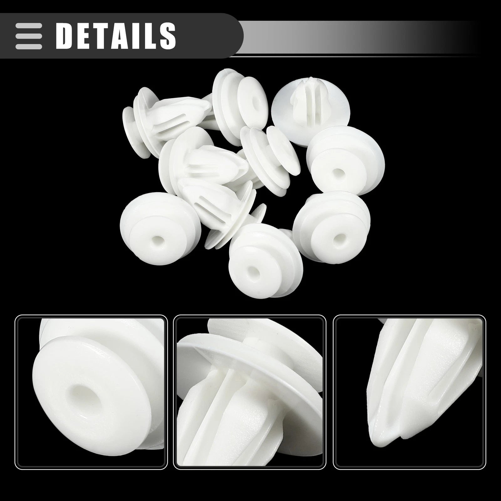 10 Pcs Door Trim Panel Push Clips for Nissan (No. 0155309791)