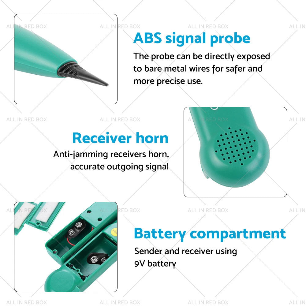 Cable Finder Tone Generator Probe Tracker for Wire Network Telephone