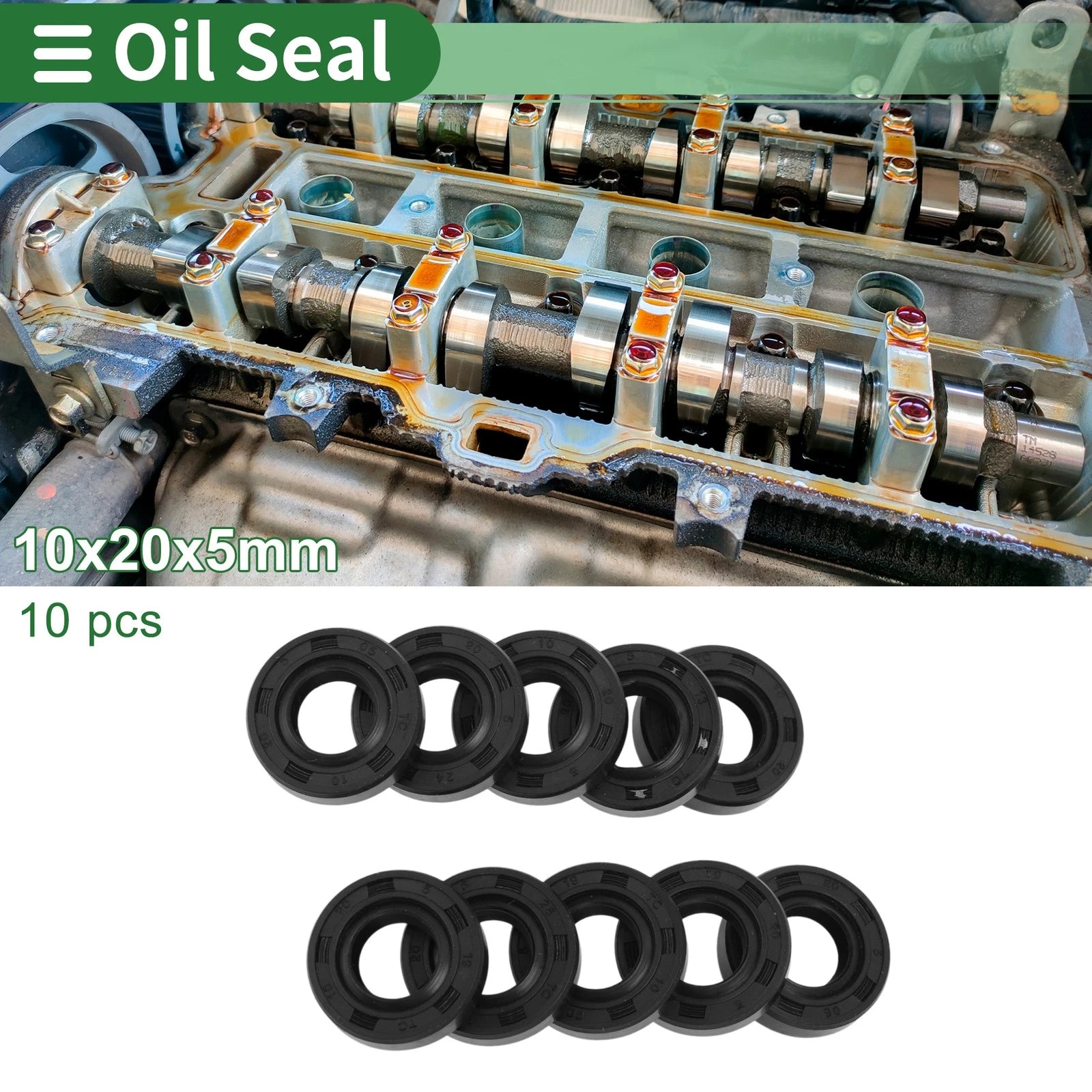Oil Seal for Rotary Shaft (10x20x5mm)