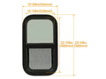 2 Pack Vertical Sliding RV Window 12 x 22 x 1-1/2" with Trim Kit