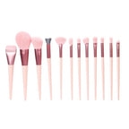 12-Piece Brush Set for Face Eyes Lips (Mineral Blush Foundation)