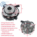 Front Wheel Bearing Hub for GMC Envoy (2002-2009) 6 Lugs