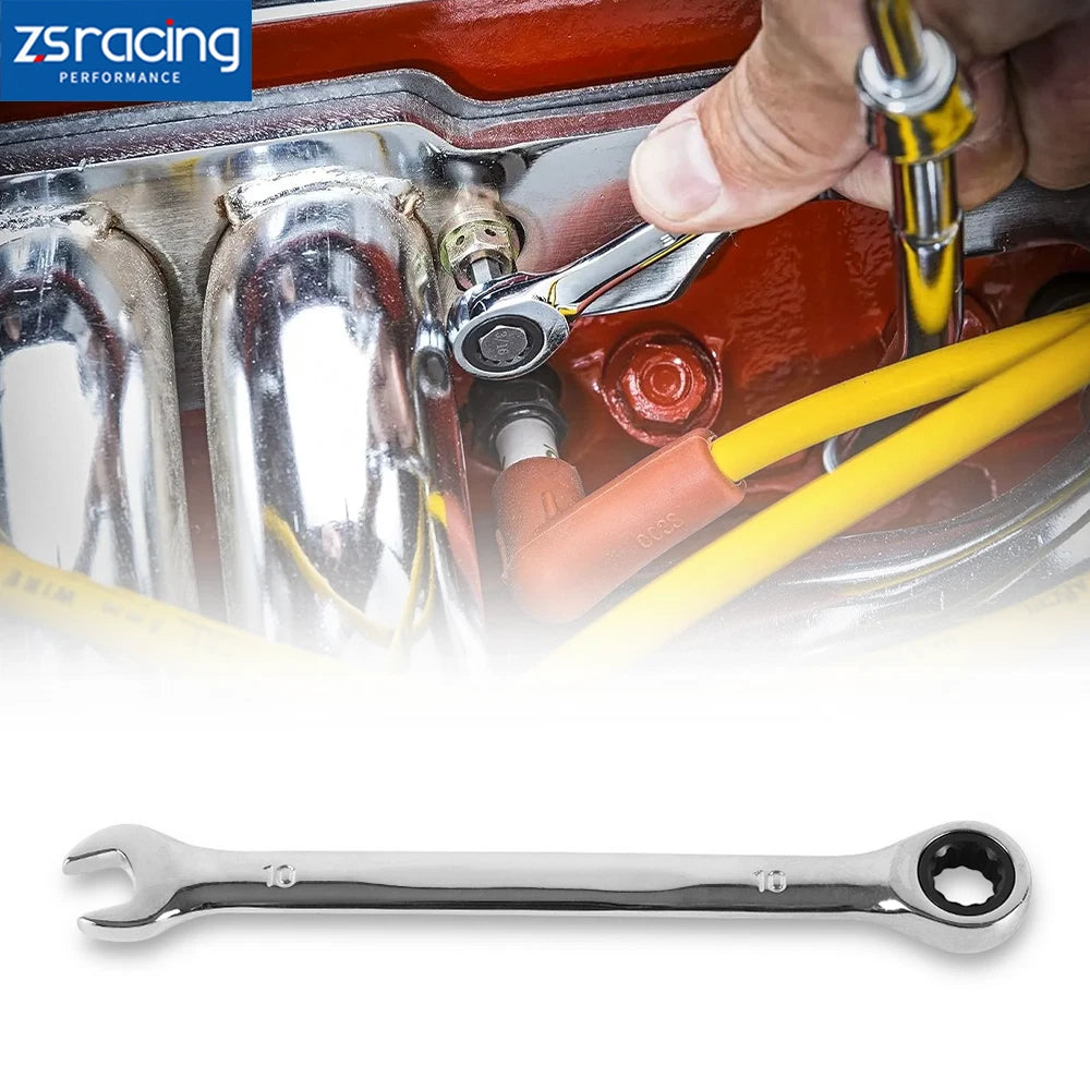 10mm Ratcheting Combination Wrench 72 Teeth 12 Point