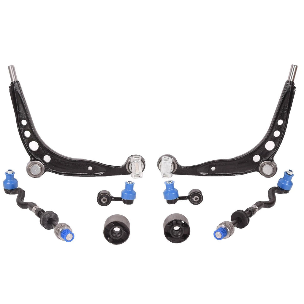 Set of 8 Front Lower Control Arm Tie Rod Sway Bar Links for BMW E36 (1992–2002)