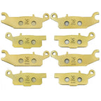 Set of 4 Brake Pads FA443F FA444F FA445R FA446 for Yamaha YFM700 Grizzly (2007)