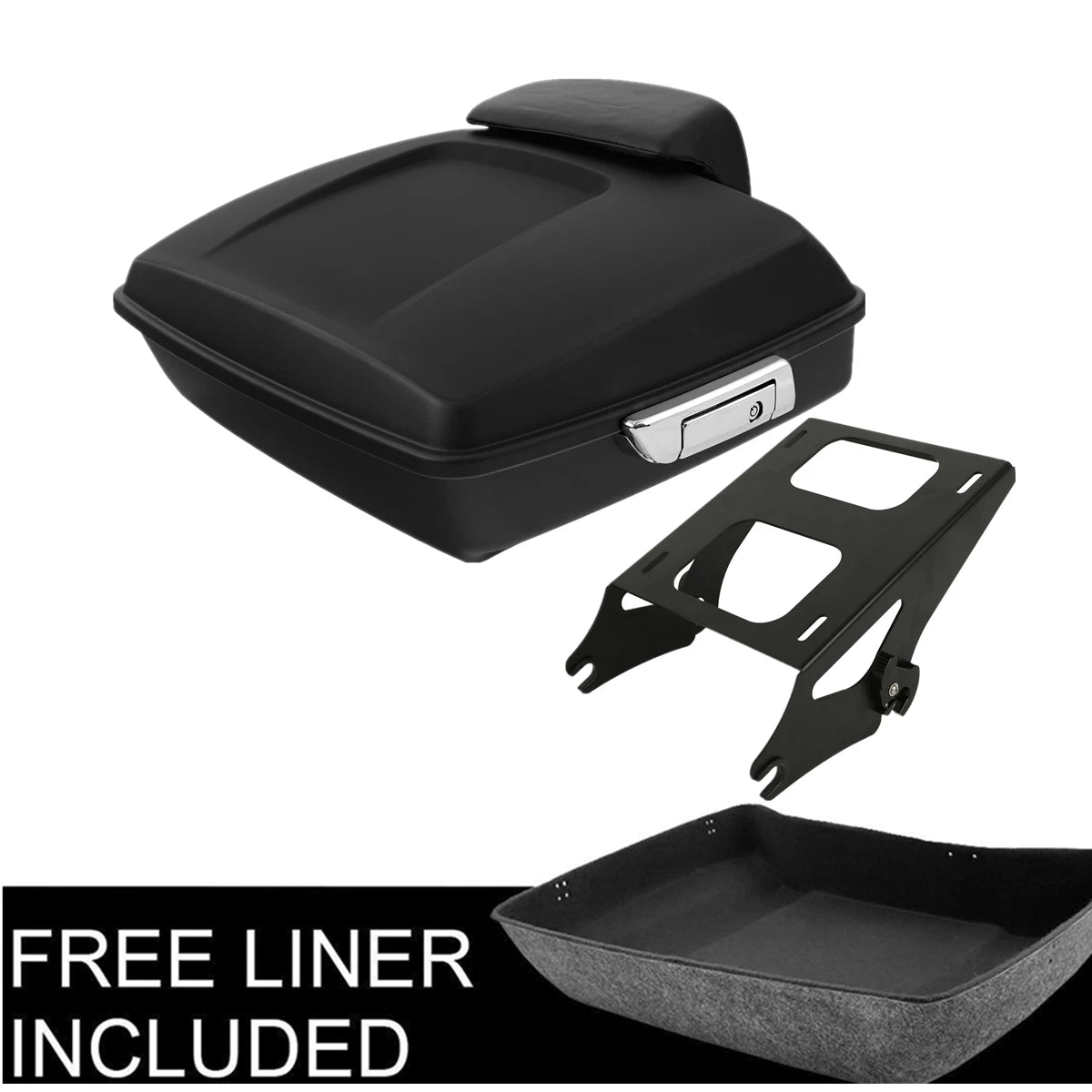 Chopped Trunk Pad Mount Rack for Harley Touring Street Glide (2014–2023)