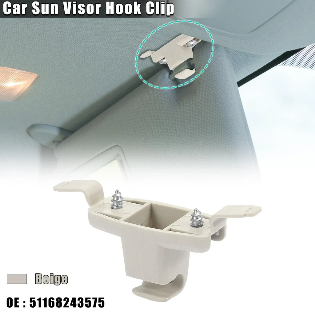 Sun Visor Hook Clip Retainer Beige for BMW 328i (1999-2000)
