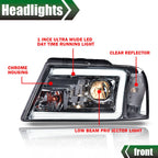 LED DRL Projector Headlights for Ford F-150, Lincoln Mark LT (2004–2008)