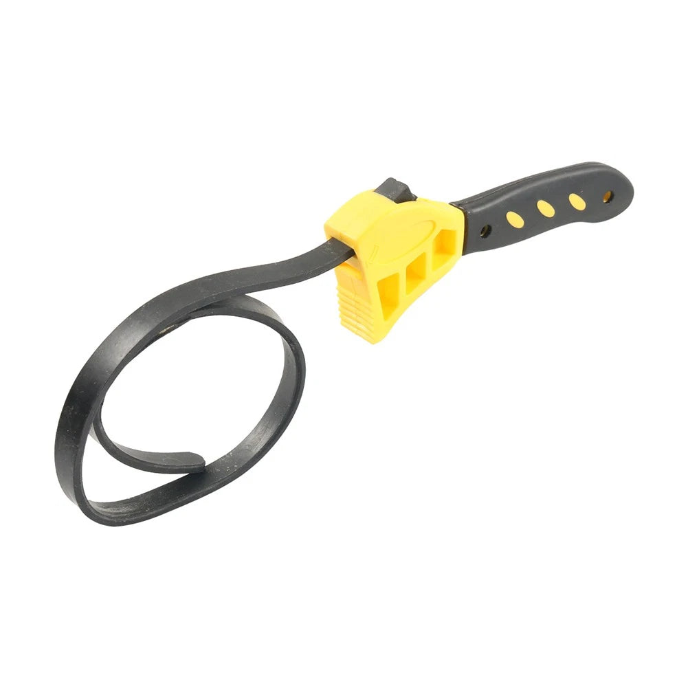8 Inch Rubber Strap Wrench Tool for Oil Filter and Pipe Mechanics