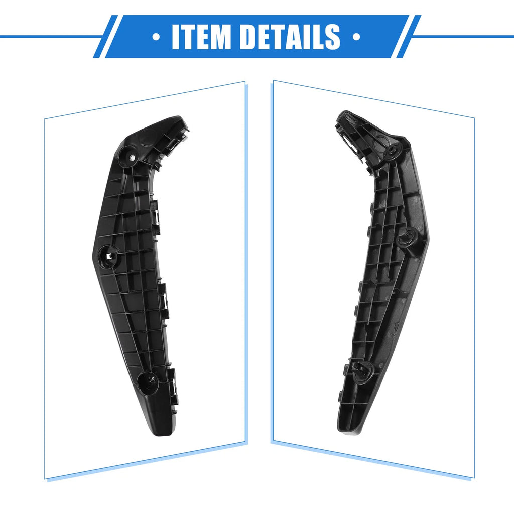 2X Front Bumper Brackets for Toyota Highlander (2014–2019) Black