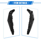 2X Front Bumper Brackets for Toyota Highlander (2014–2019) Black