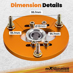 2X Coilover Camber Plate Top Hat for BMW E36 3 Series (1991-1999)