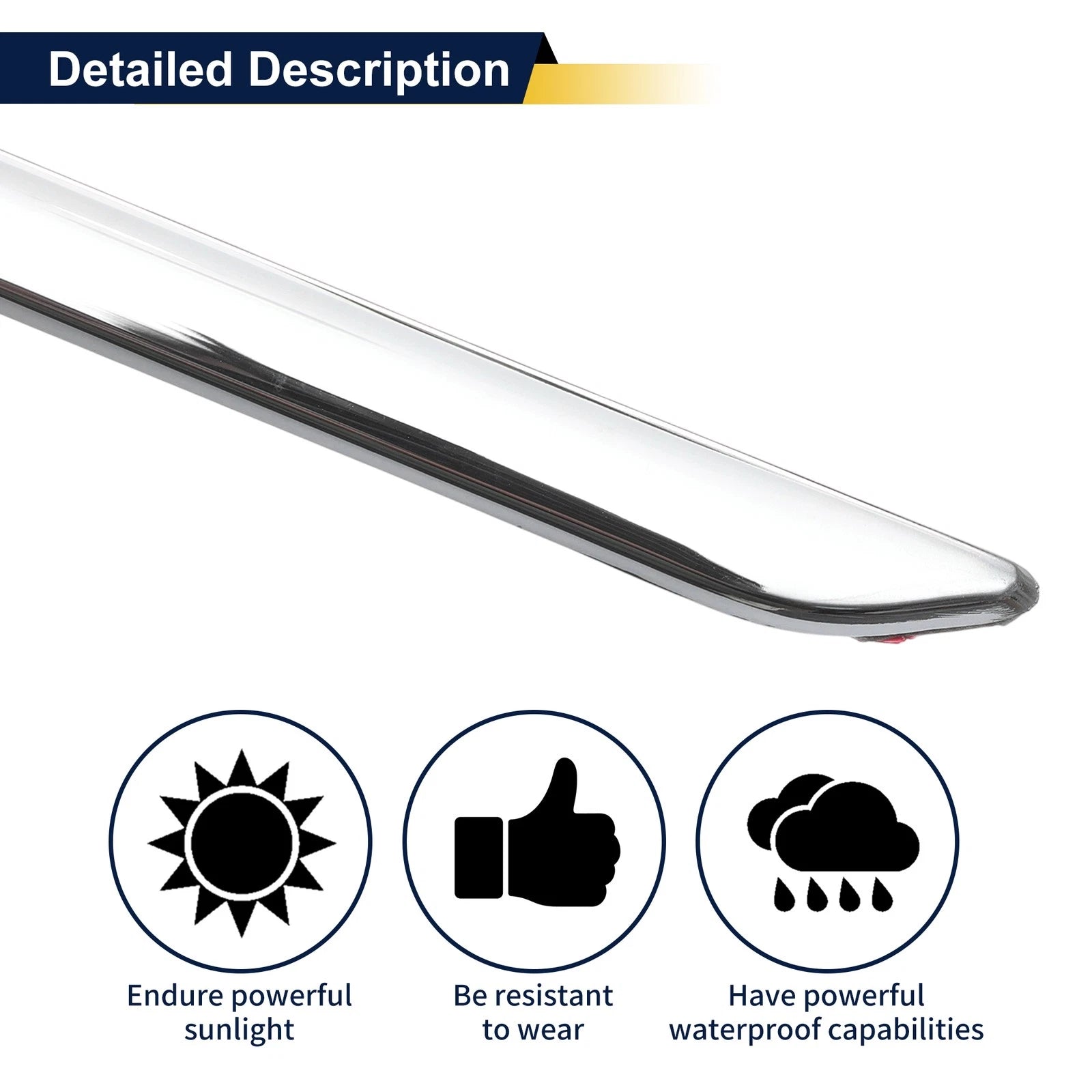 Door Garnish Trim No.2126908262 for Mercedes-Benz E-Class (2010–2013)
