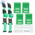 Wheel Chock Tie Down Kit for Green Car
