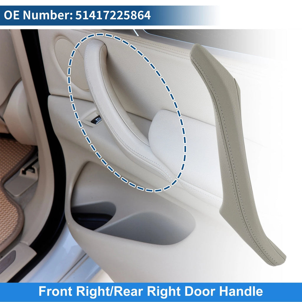 Inner Door Panel Handle for BMW F10 F11 F18 (2010–2017) No. 51417225864 Beige