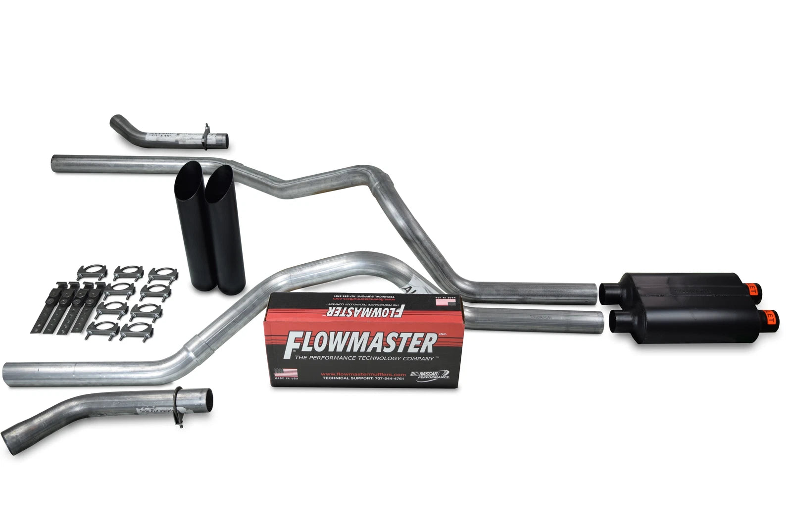 Dual Inlet Exhaust Kit for GM 2500 (2000–2006) - Flowmaster Super 44