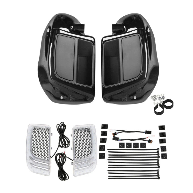 Lower Vented Fairing Speaker Pod & Signal Light for Harley Touring (2014–2024)
