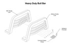 Front Push Bumper for Ford Super Duty (2017-2018) - Black