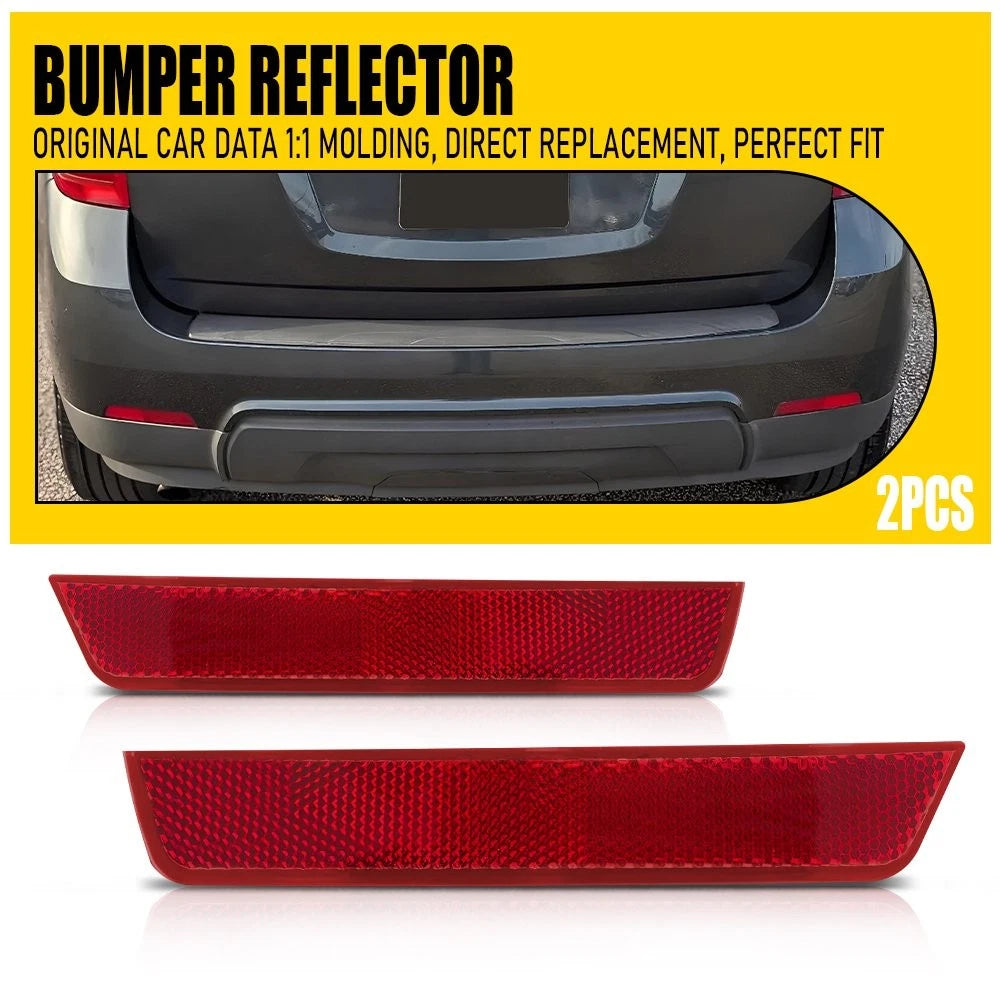 2pcs Bumper Reflector Set for Chevrolet Equinox (2010–2017) Left Right