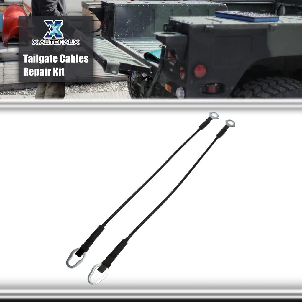 Pair Rear Tailgate Cables for Ford F-100 F-150 F-250 F-350 (1987–1997)