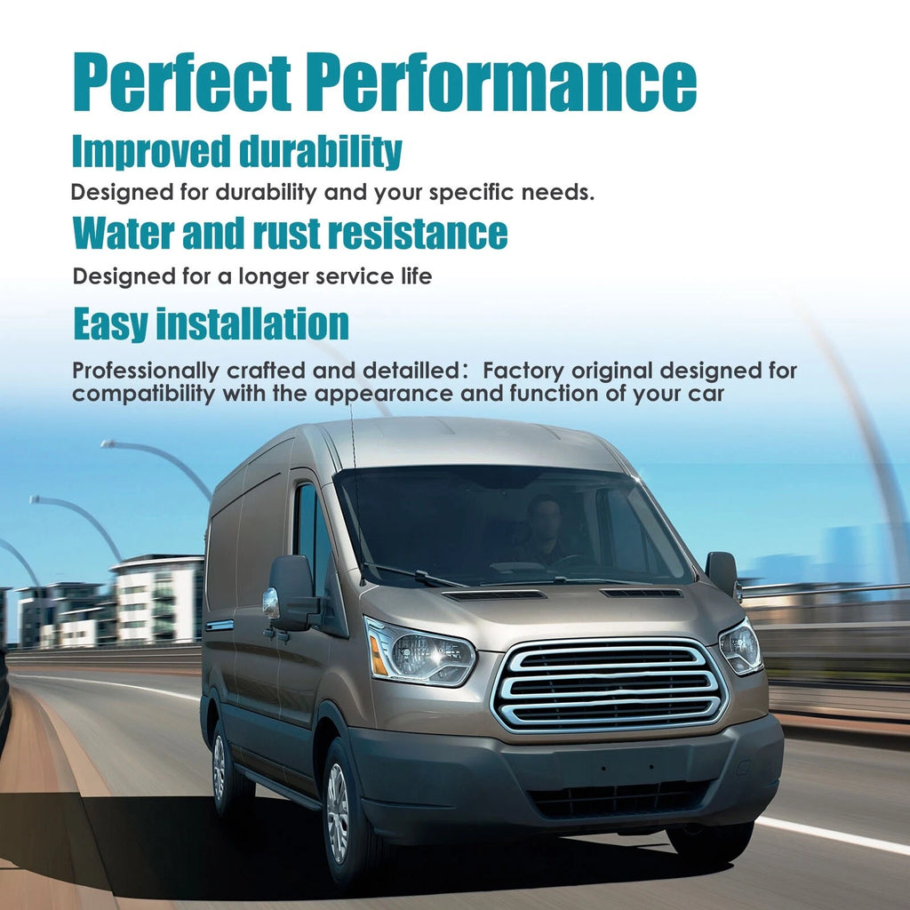 Front Bumper for Ford Transit (2015–2019) Black Plastic