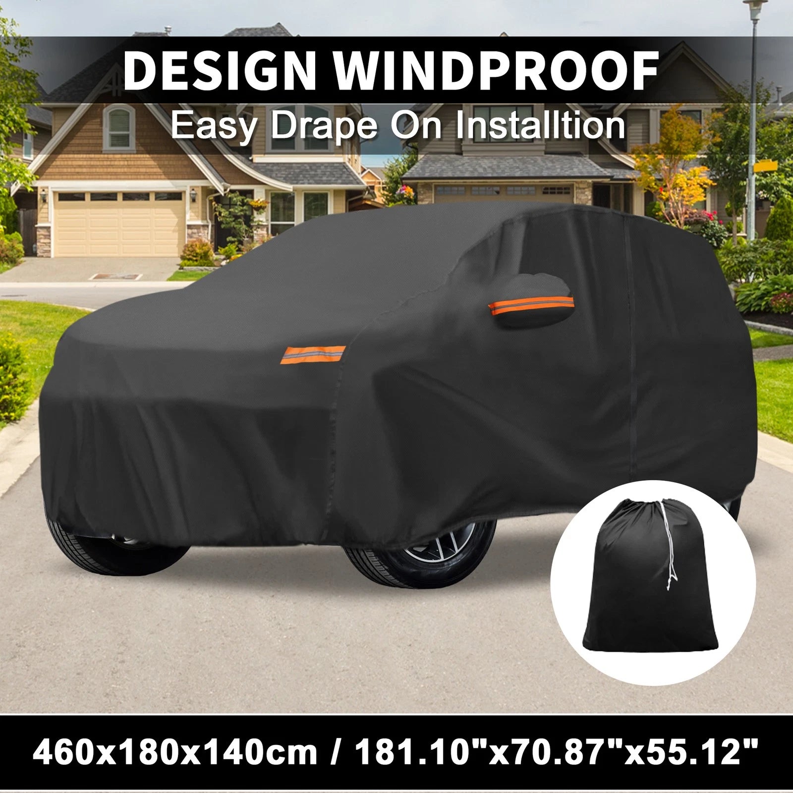 Waterproof Car Cover for Subaru Crosstrek (2018–2023) w/ Driver Door Zipper