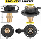 RV City Water Inlet Kit with Check Valve for RVs (Lead-free Brass)