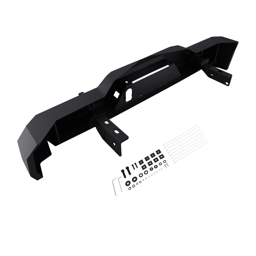 Powder Coated Steel Rear Bumper with LED Lights for Toyota Tacoma (2016–2023)