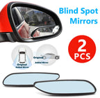 Rhombus Stick-On Adjustable Wide Angle Blind Spot Rear View Mirrors for Universal (2019–2026)
