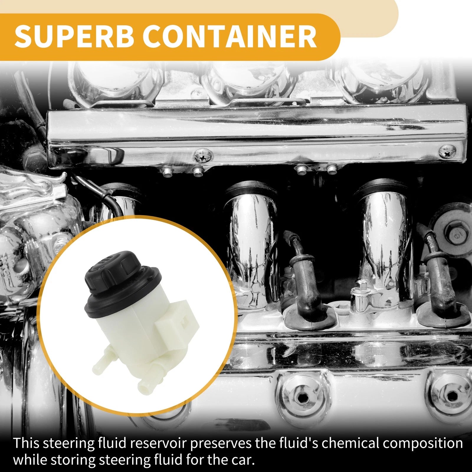 Power Steering Reservoir No. 5717626000 for Hyundai Santa Fe (2001–2006)