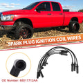 7 Pcs Spark Plug Wire Ignition Coil Cable No. 4728037AC for Dodge Dakota (1999–2003)