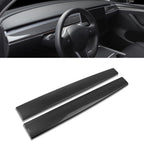 Gloss Carbon Fiber Dashboard Panel Cover for Tesla Model 3/Y (2017-2023)