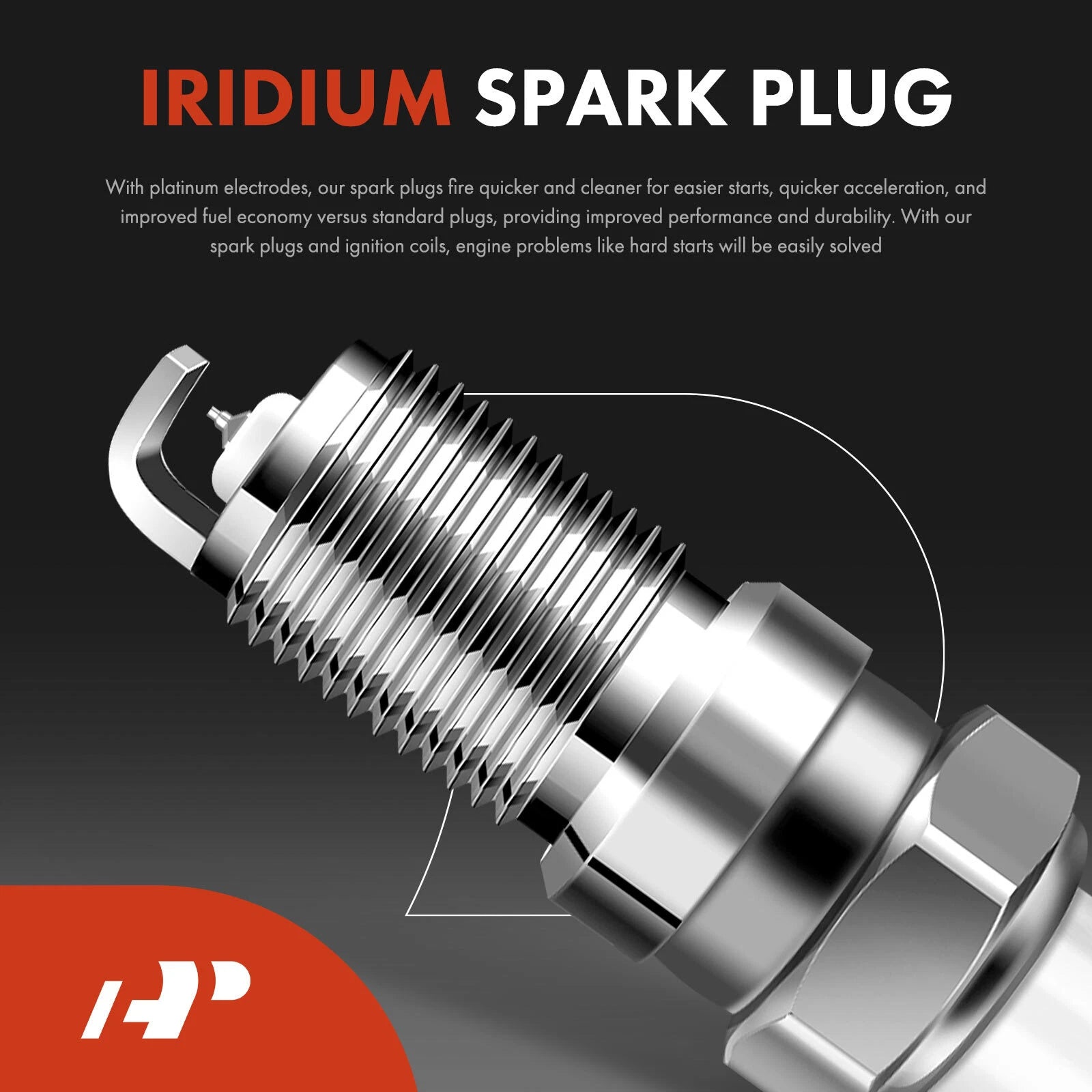 Set of 4 Ignition Coils & Iridium Spark Plugs for Nissan Sentra (2007–2009)
